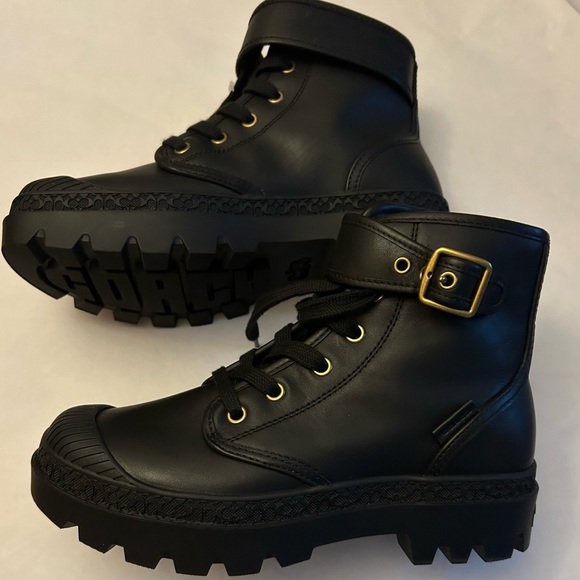 Coach Trooper Combat Boots Size 7 New - Picture 4 of 6